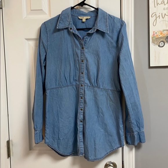 long sleeve denim tunic